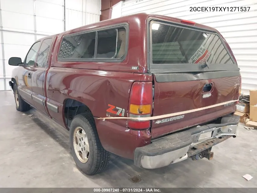 2000 Chevrolet Silverado 1500 Lt VIN: 2GCEK19TXY1271537 Lot: 39987240