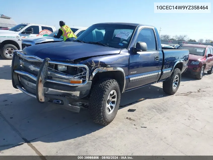 2000 Chevrolet Silverado 1500 VIN: 1GCEC14W9YZ358464 Lot: 39998466