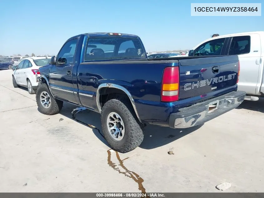 2000 Chevrolet Silverado 1500 VIN: 1GCEC14W9YZ358464 Lot: 39998466