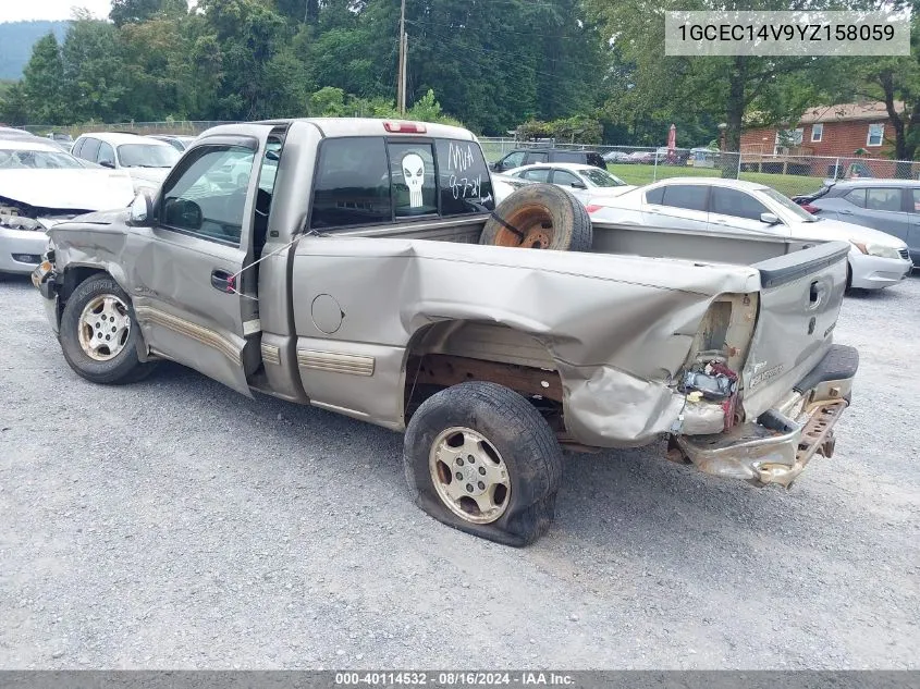 2000 Chevrolet Silverado 1500 Ls VIN: 1GCEC14V9YZ158059 Lot: 40114532