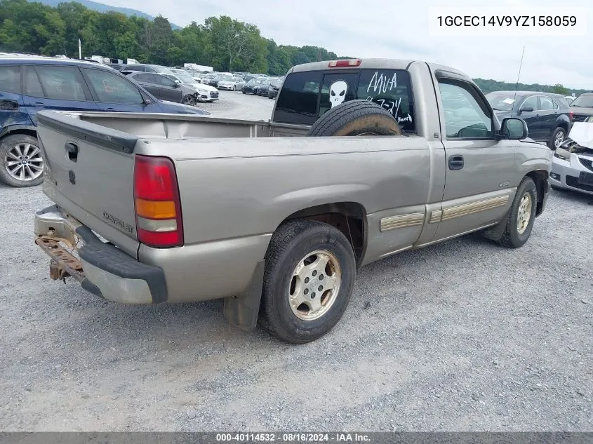 2000 Chevrolet Silverado 1500 Ls VIN: 1GCEC14V9YZ158059 Lot: 40114532