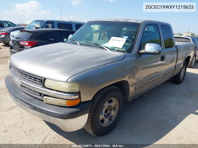 2000 Chevrolet Silverado 1500 Ls VIN: 2GCEC19WXY1215623 Lot: 40138673