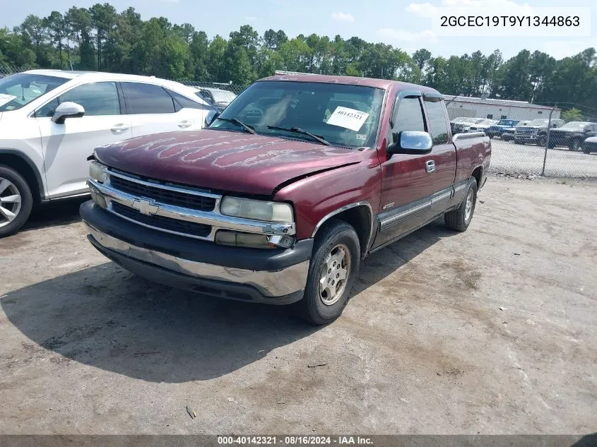 2000 Chevrolet Silverado 1500 Ls VIN: 2GCEC19T9Y1344863 Lot: 40142321