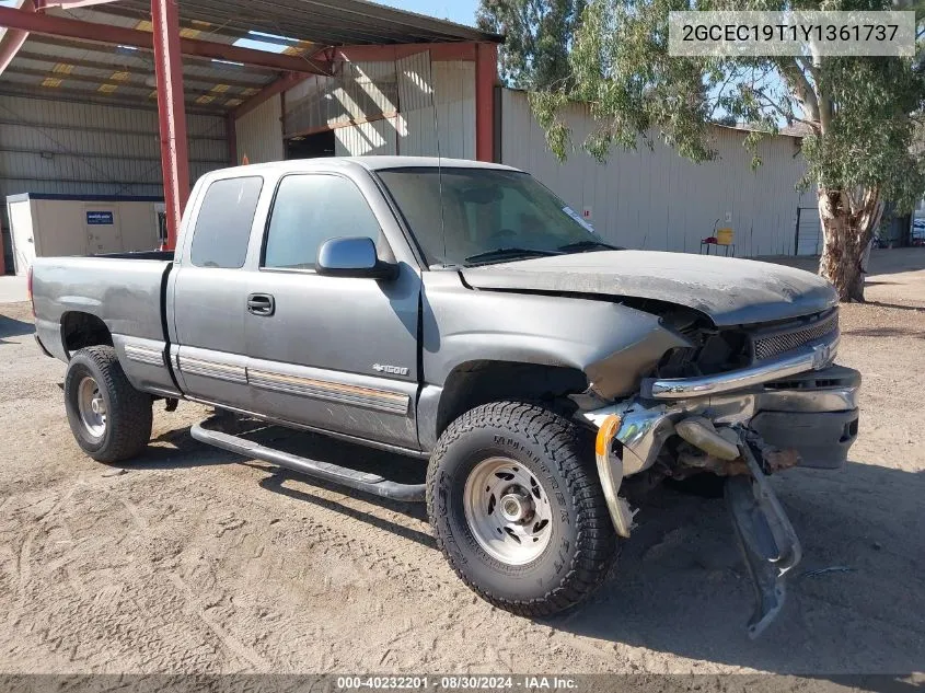 2000 Chevrolet Silverado 1500 Ls VIN: 2GCEC19T1Y1361737 Lot: 40232201