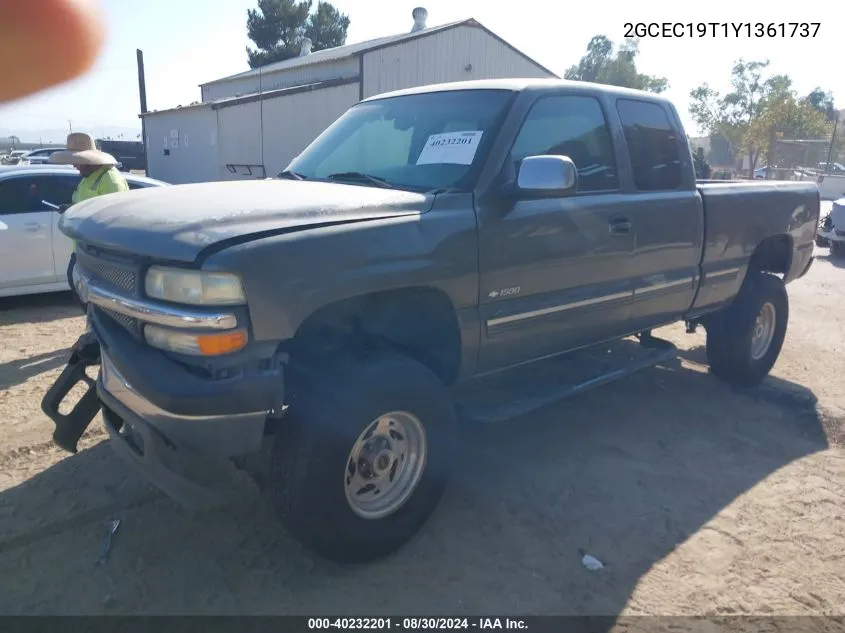 2000 Chevrolet Silverado 1500 Ls VIN: 2GCEC19T1Y1361737 Lot: 40232201