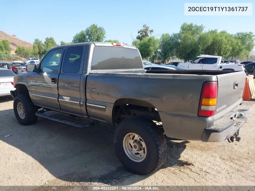 2000 Chevrolet Silverado 1500 Ls VIN: 2GCEC19T1Y1361737 Lot: 40232201