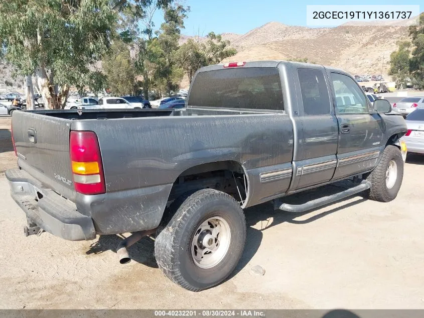 2000 Chevrolet Silverado 1500 Ls VIN: 2GCEC19T1Y1361737 Lot: 40232201