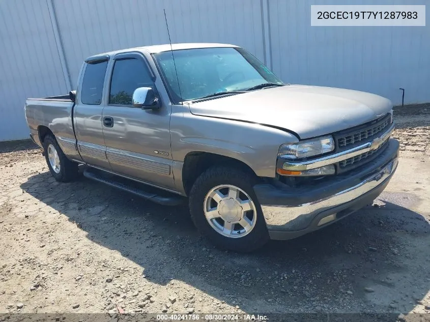 2000 Chevrolet Silverado 1500 Lt VIN: 2GCEC19T7Y1287983 Lot: 40241756