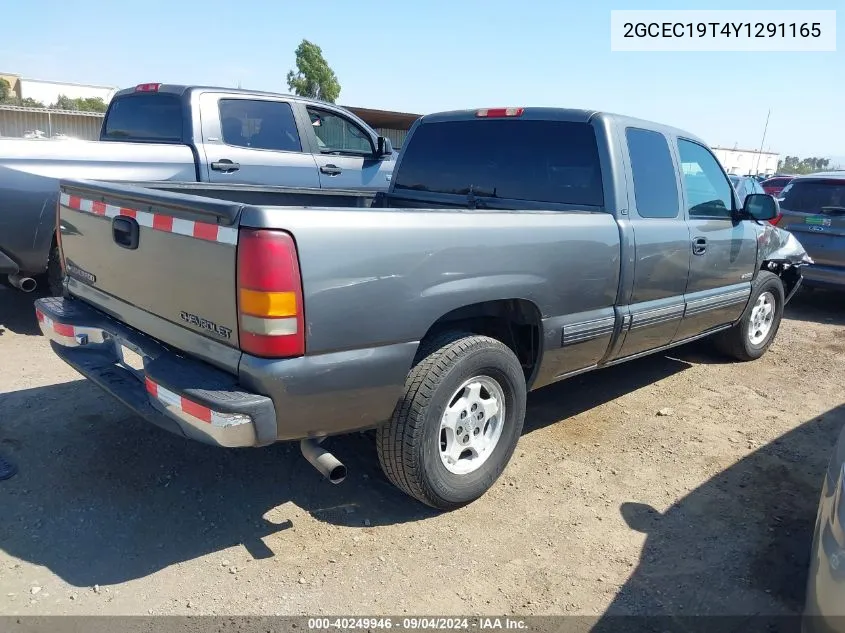 2000 Chevrolet Silverado C1500 VIN: 2GCEC19T4Y1291165 Lot: 40249946