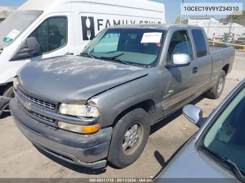 2000 Chevrolet Silverado 1500 Ls VIN: 1GCEC19V9YZ34310 Lot: 40311715