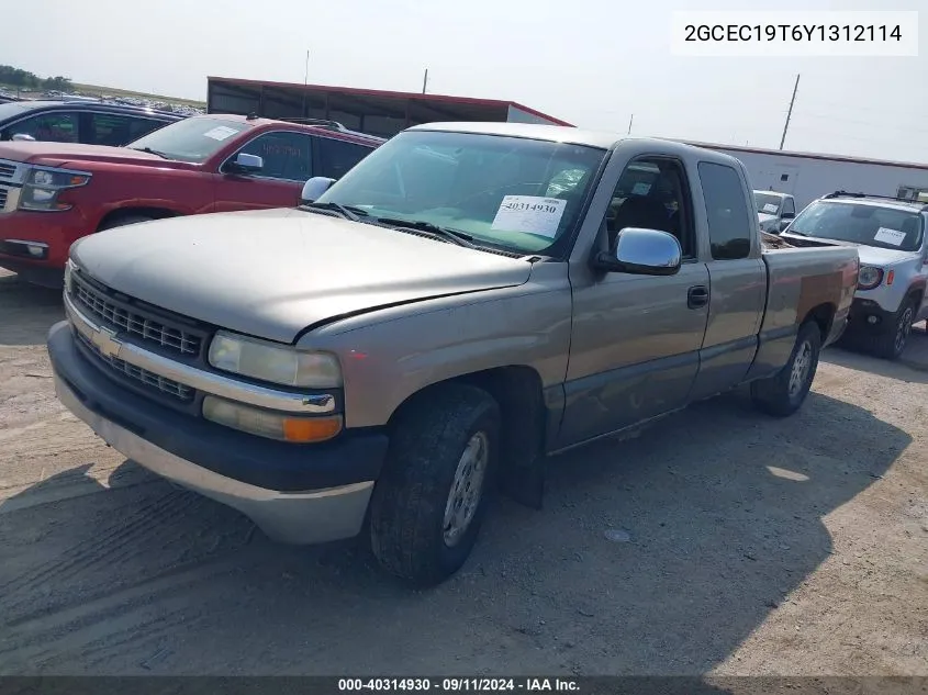 2000 Chevrolet Silverado 1500 Ls VIN: 2GCEC19T6Y1312114 Lot: 40314930