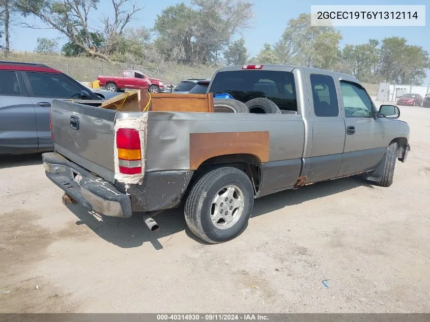 2000 Chevrolet Silverado 1500 Ls VIN: 2GCEC19T6Y1312114 Lot: 40314930