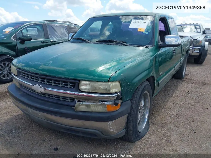 2000 Chevrolet Silverado 1500 C1500 VIN: 2GCEC19V0Y1349368 Lot: 40331770