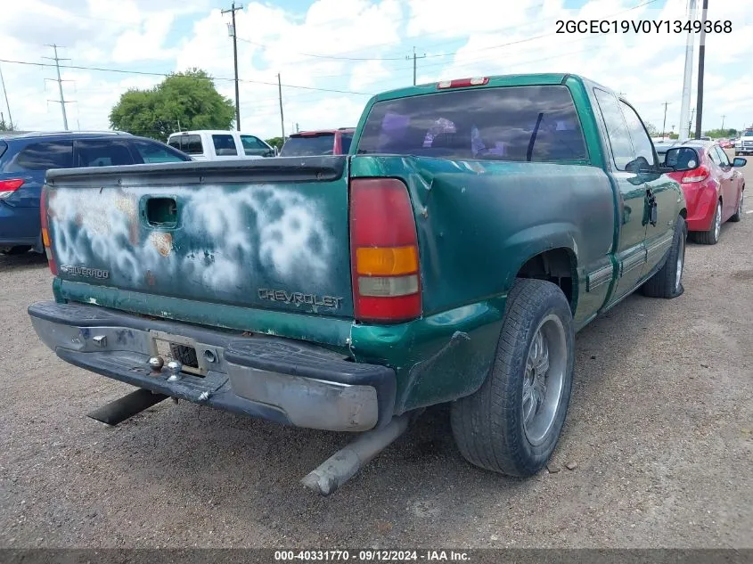 2000 Chevrolet Silverado 1500 C1500 VIN: 2GCEC19V0Y1349368 Lot: 40331770