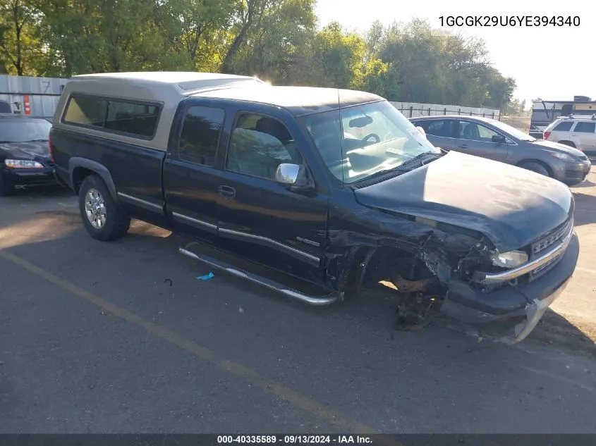 2000 Chevrolet Silverado K2500 VIN: 1GCGK29U6YE394340 Lot: 40335589