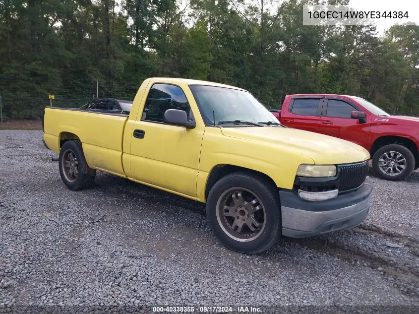 2000 Chevrolet Silverado 1500 VIN: 1GCEC14W8YE344384 Lot: 40338355