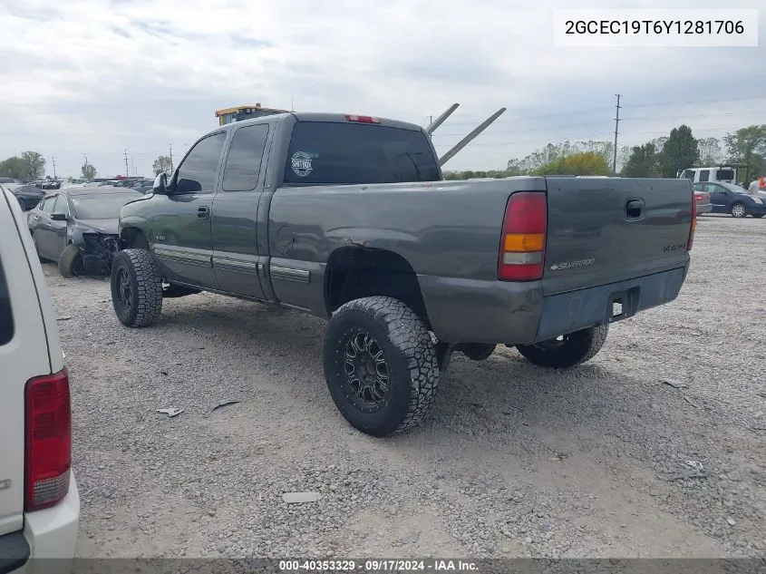 2000 Chevrolet Silverado 1500 Ls VIN: 2GCEC19T6Y1281706 Lot: 40353329