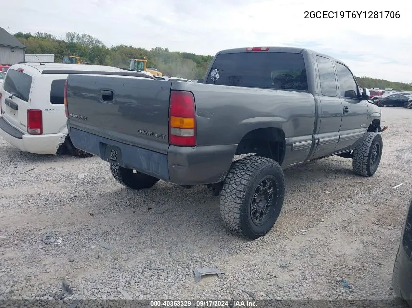 2000 Chevrolet Silverado 1500 Ls VIN: 2GCEC19T6Y1281706 Lot: 40353329