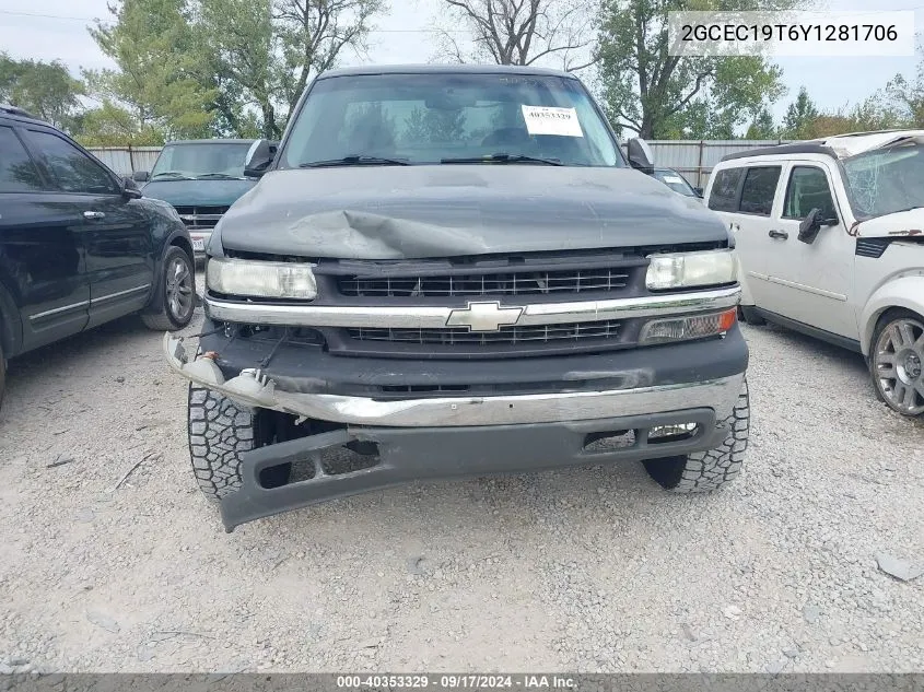 2000 Chevrolet Silverado 1500 Ls VIN: 2GCEC19T6Y1281706 Lot: 40353329