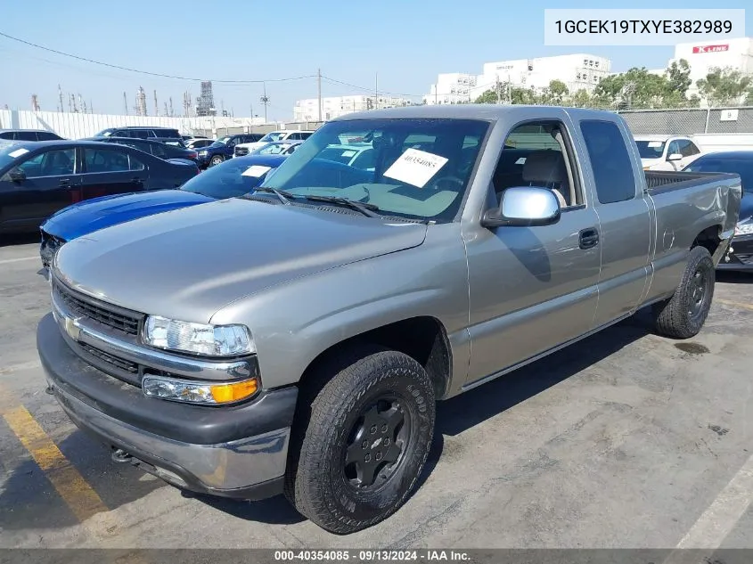 1GCEK19TXYE382989 2000 Chevrolet Silverado 1500 Ls