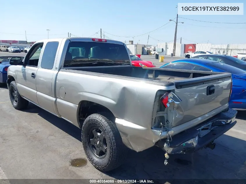 1GCEK19TXYE382989 2000 Chevrolet Silverado 1500 Ls