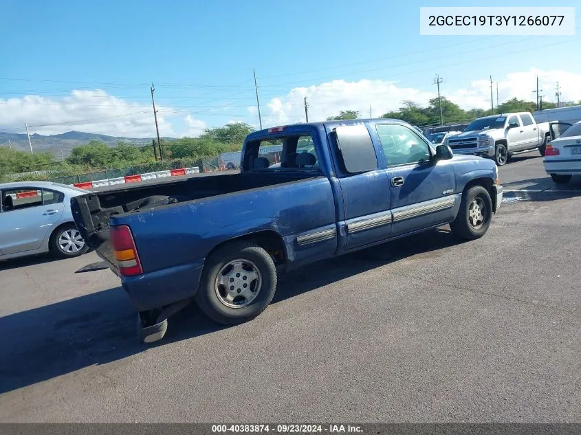 2000 Chevrolet Silverado 1500 Ls VIN: 2GCEC19T3Y1266077 Lot: 40383874