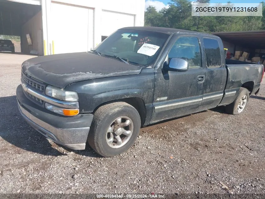 2GCEC19T9Y1231608 2000 Chevrolet Silverado 1500 Lt