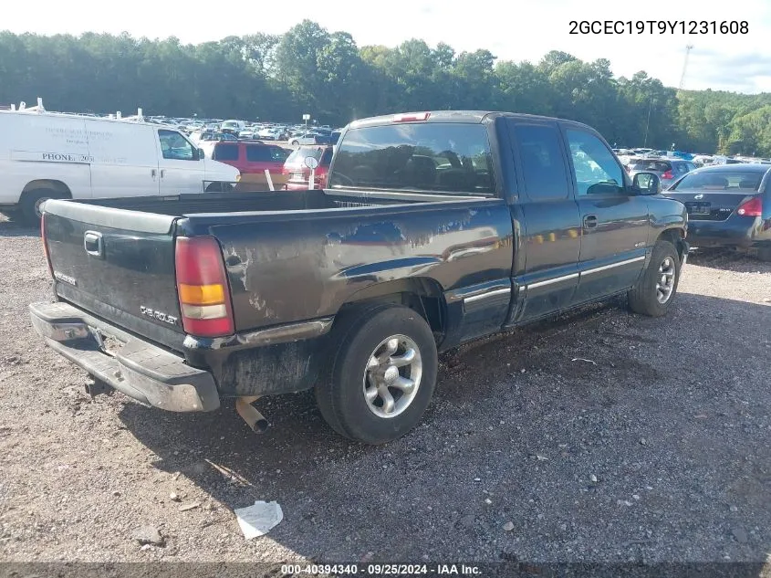 2GCEC19T9Y1231608 2000 Chevrolet Silverado 1500 Lt