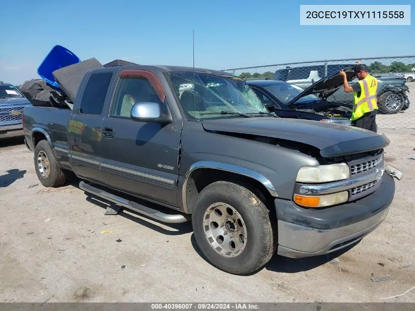 2000 Chevrolet Silverado C1500 VIN: 2GCEC19TXY1115558 Lot: 40396007