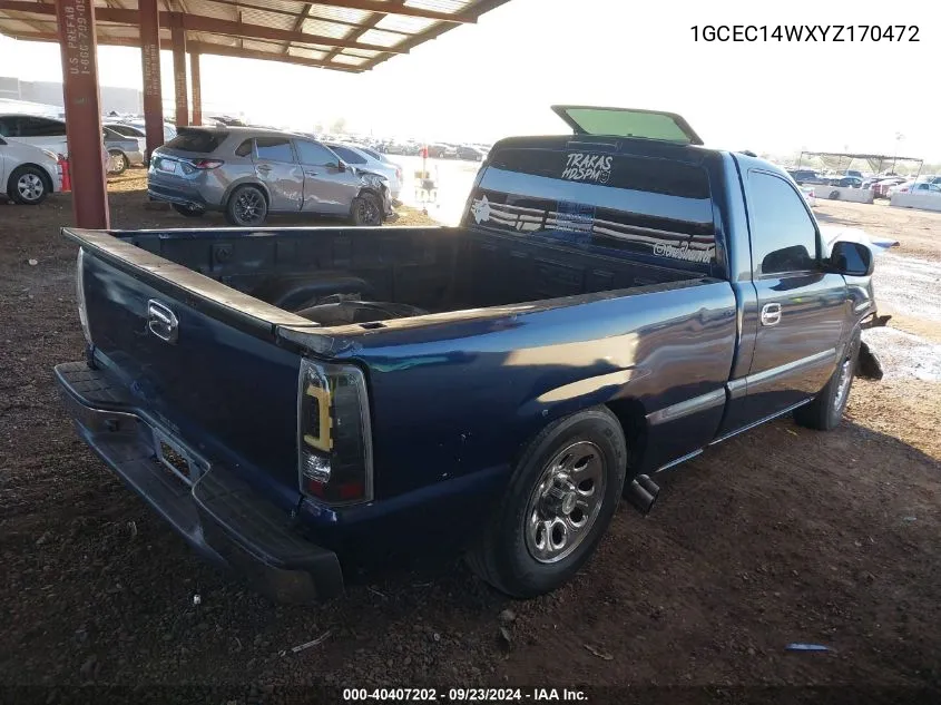 1GCEC14WXYZ170472 2000 Chevrolet Silverado C1500