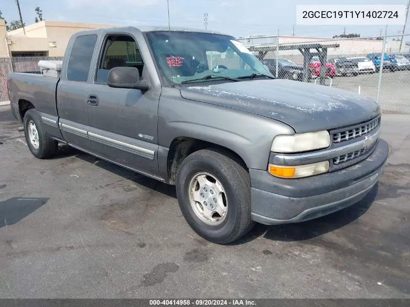 2GCEC19T1Y1402724 2000 Chevrolet Silverado 1500 Ls