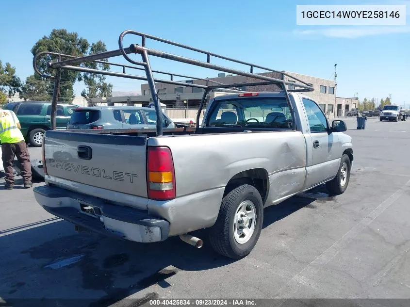 1GCEC14W0YE258146 2000 Chevrolet Silverado 1500