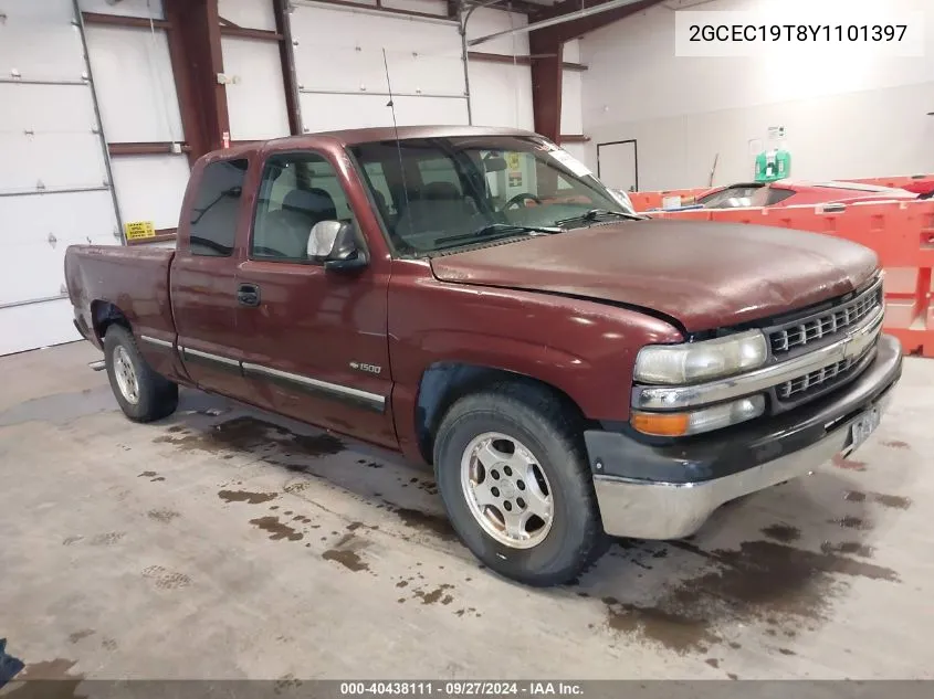 2GCEC19T8Y1101397 2000 Chevrolet Silverado 1500 Ls