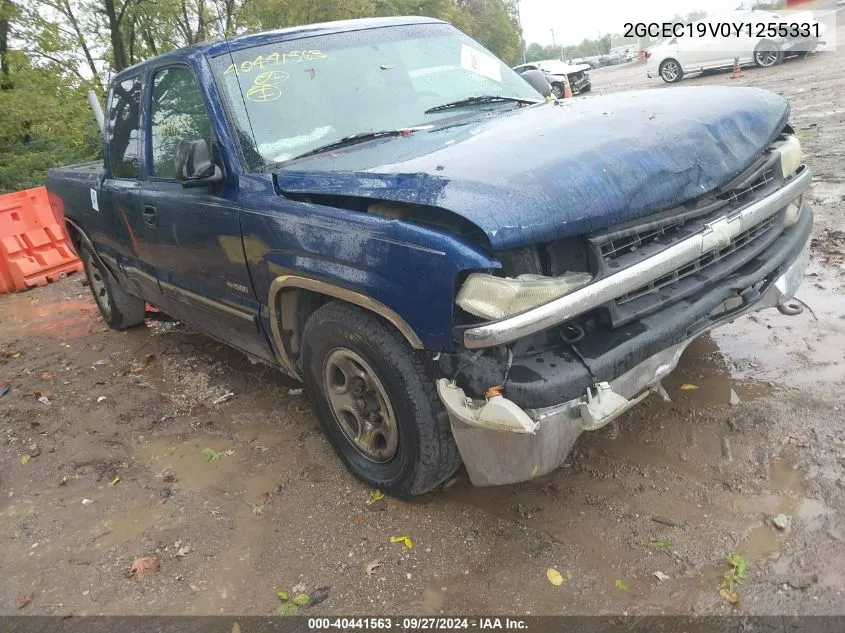 2000 Chevrolet Silverado 1500 VIN: 2GCEC19V0Y1255331 Lot: 40441563