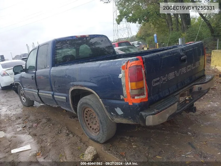 2000 Chevrolet Silverado 1500 VIN: 2GCEC19V0Y1255331 Lot: 40441563