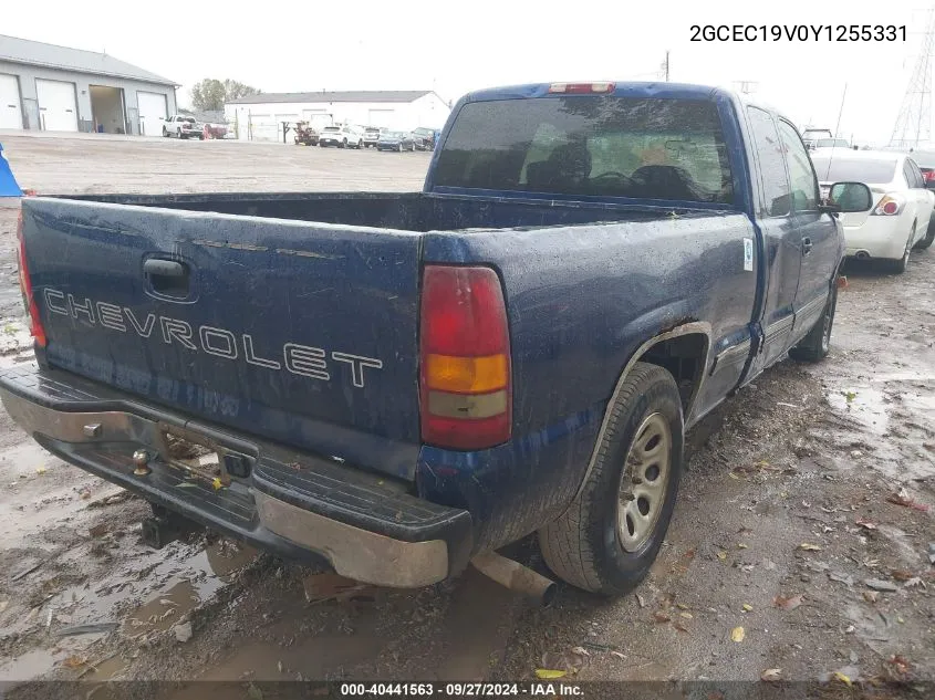 2GCEC19V0Y1255331 2000 Chevrolet Silverado 1500