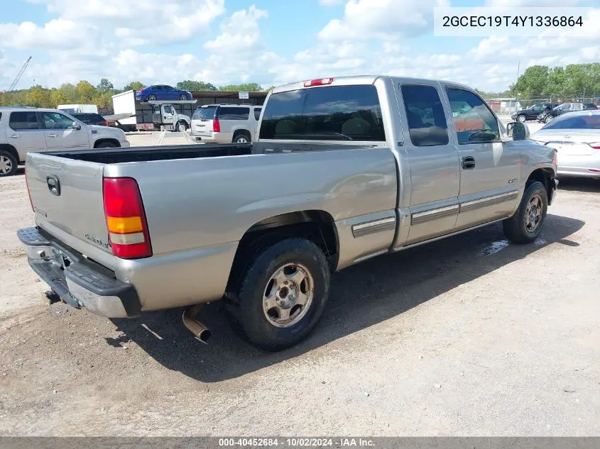 2GCEC19T4Y1336864 2000 Chevrolet Silverado 1500 Ls