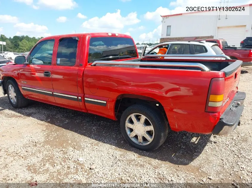 2000 Chevrolet Silverado 1500 Lt VIN: 2GCEC19T1Y1302624 Lot: 40477767