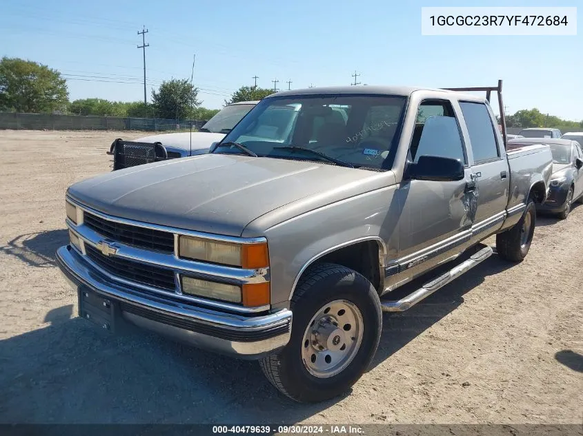 2000 Chevrolet C/K 2500 VIN: 1GCGC23R7YF472684 Lot: 40479639