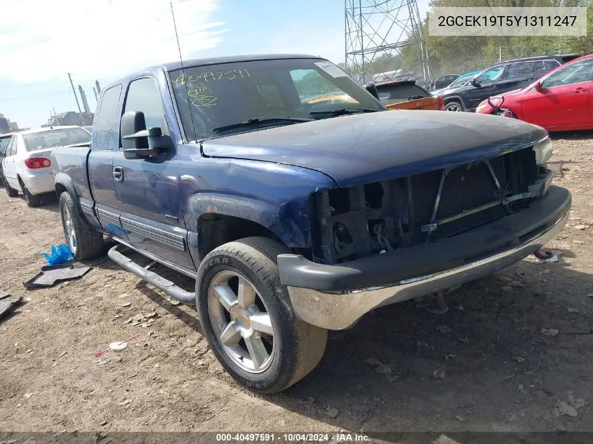 2000 Chevrolet Silverado 1500 Ls VIN: 2GCEK19T5Y1311247 Lot: 40497591