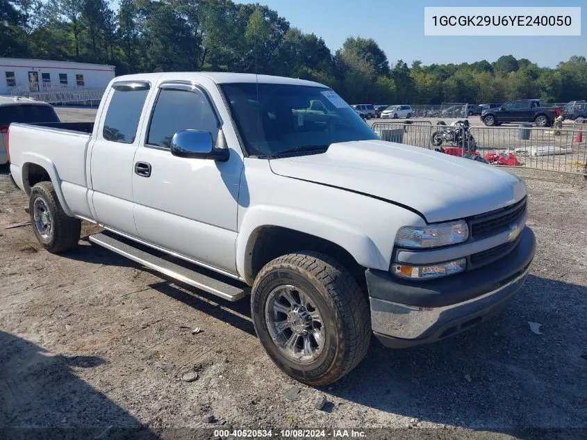 2000 Chevrolet Silverado K2500 VIN: 1GCGK29U6YE240050 Lot: 40520534