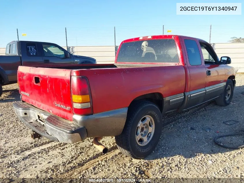 2000 Chevrolet Silverado 1500 Ls VIN: 2GCEC19T6Y1340947 Lot: 40527018