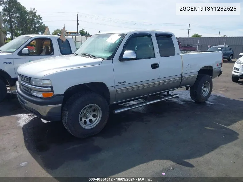 2000 Chevrolet Silverado 1500 Ls VIN: 2GCEK19T3Y1282525 Lot: 40554512