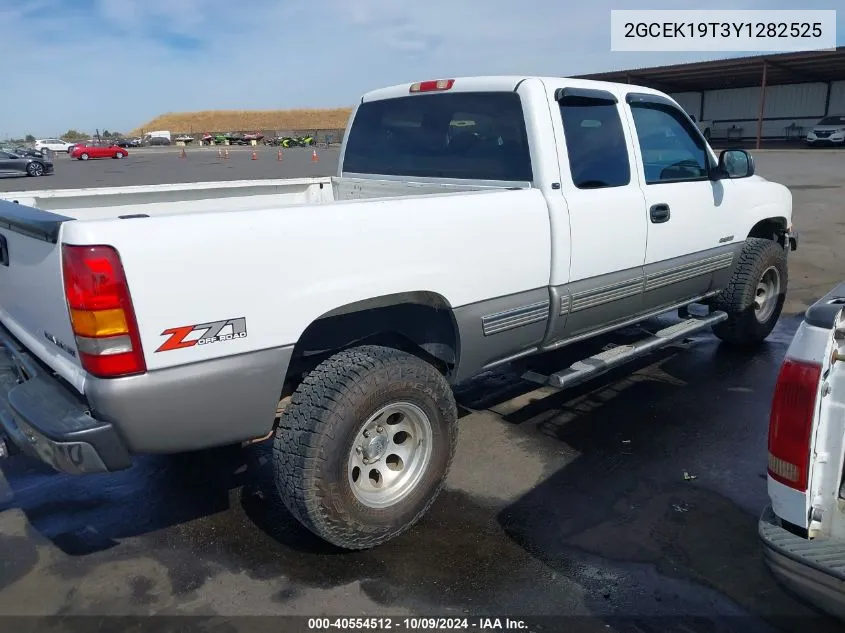 2000 Chevrolet Silverado 1500 Ls VIN: 2GCEK19T3Y1282525 Lot: 40554512