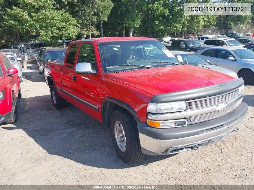 2000 Chevrolet Silverado 1500 Ls VIN: 2GCEK19TXY1213721 Lot: 40564310