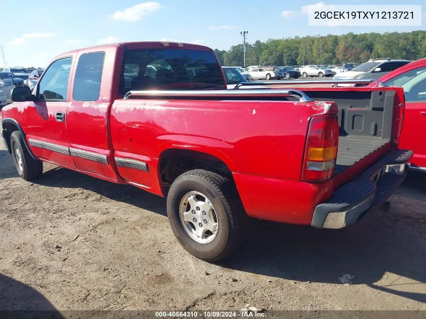 2000 Chevrolet Silverado 1500 Ls VIN: 2GCEK19TXY1213721 Lot: 40564310