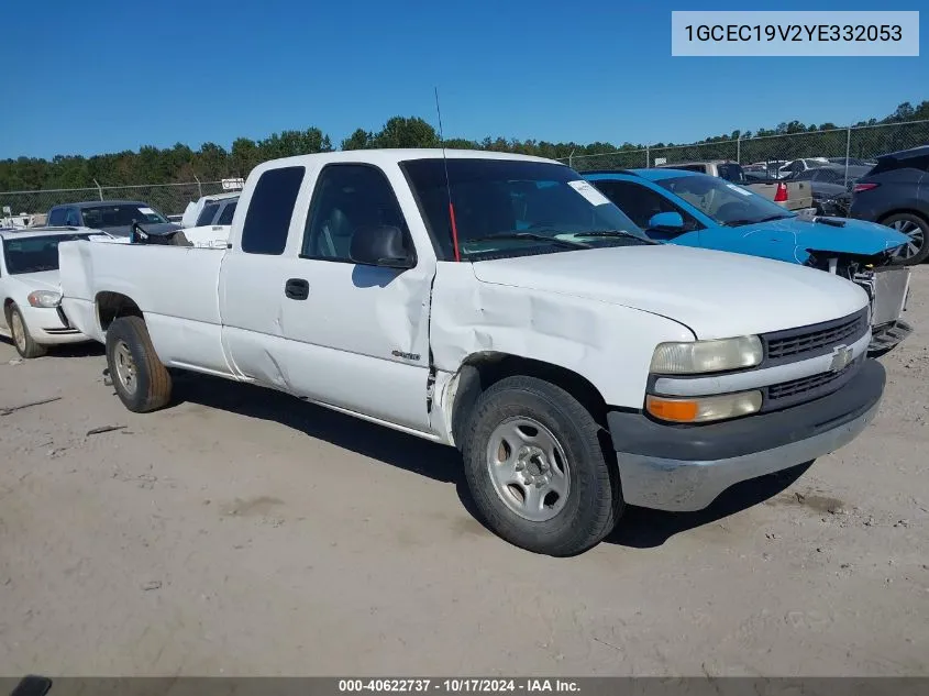 2000 Chevrolet Silverado 1500 VIN: 1GCEC19V2YE332053 Lot: 40622737