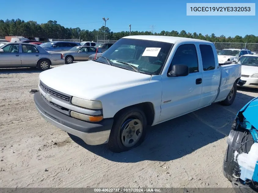 2000 Chevrolet Silverado 1500 VIN: 1GCEC19V2YE332053 Lot: 40622737