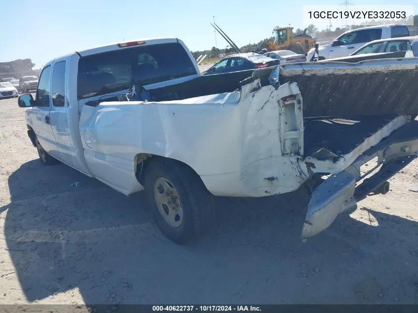 2000 Chevrolet Silverado 1500 VIN: 1GCEC19V2YE332053 Lot: 40622737