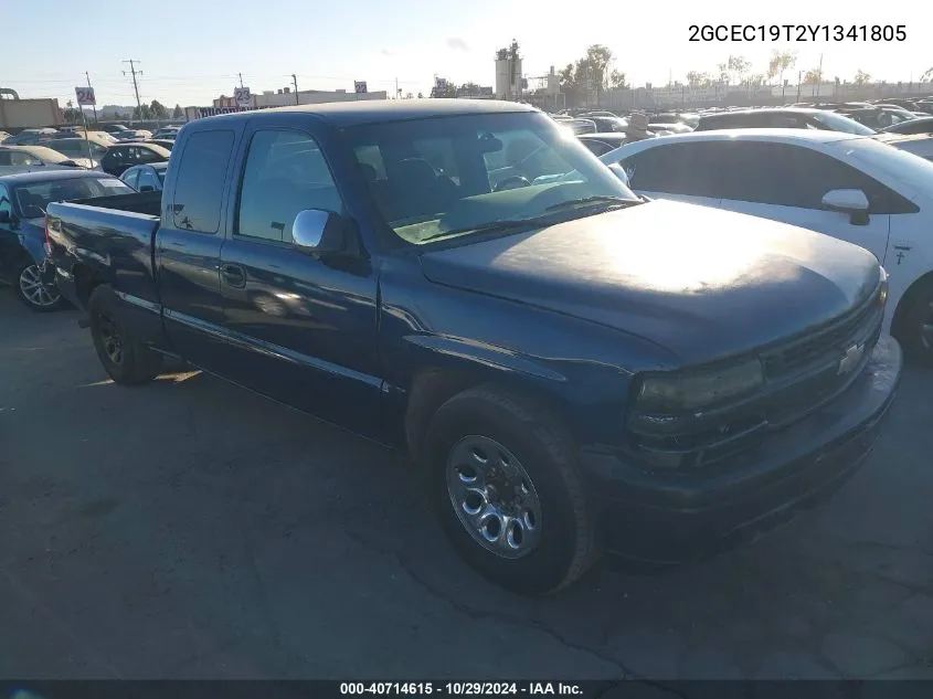 2000 Chevrolet Silverado 1500 Ls VIN: 2GCEC19T2Y1341805 Lot: 40714615